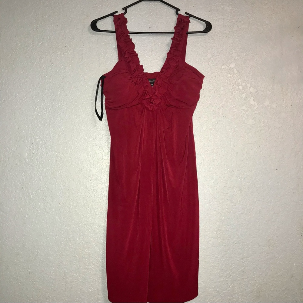 women's Enfocus Studio maroon dress